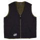 SANTA CRUZ, Hideout reversible vest, Black/sea kelp