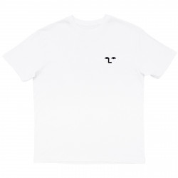 NONSENSE, T-shirt face off embroidered, White