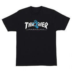 SANTA CRUZ, T-shirt thrasher screaming logo ss, Black