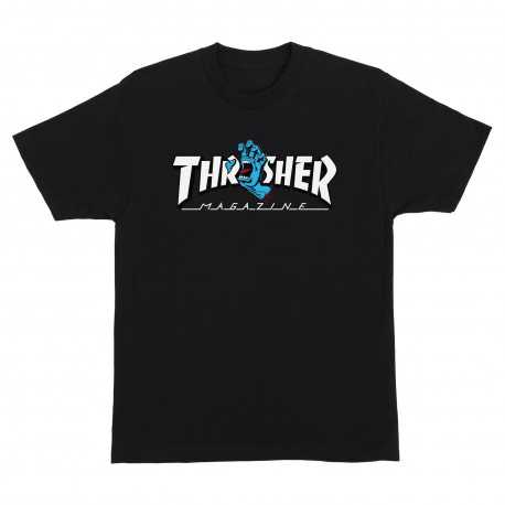 T-shirt thrasher screaming logo ss - Black