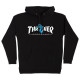 SANTA CRUZ, Sweat thrasher screaming logo hood, Black