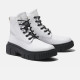TIMBERLAND, Grey mid lace boot, White