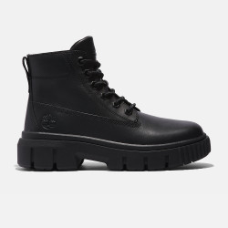 TIMBERLAND, Grey mid lace boot, Black