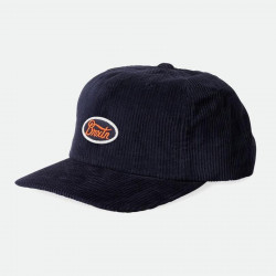 BRIXTON, Parsons lp cap, Washed navy/caution orange