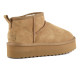 COLORS OF CALIFORNIA, Platfrom winter boot in suede, Tan