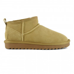 COLORS OF CALIFORNIA, Short winter boot in suede, Camel