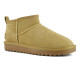 COLORS OF CALIFORNIA, Short winter boot in suede, Camel
