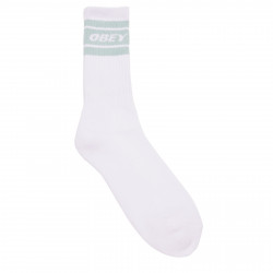 OBEY, Cooper ii socks, White / surf spray