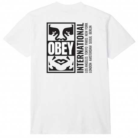 Obey icon split - White