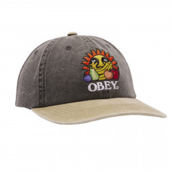 OBEY, Pigment fruits 6 panel snapbac, Pigment black multi