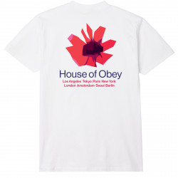 OBEY, House of obey floral, White