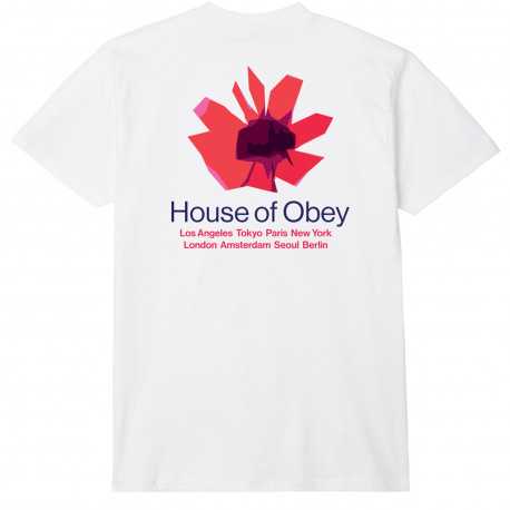 House of obey floral - White