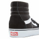 VANS, Sk8-hi, Black/black/white