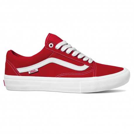 Old skool pro - (suede) red/whi