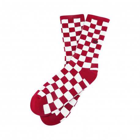 Checkerboard crew ii (6.5-9. 1pk) - Red-white check