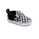 VANS, Slip-on v crib, (checker) black/truewhite