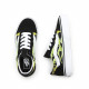 VANS, Old skool, (slime flame) blk/tr wht