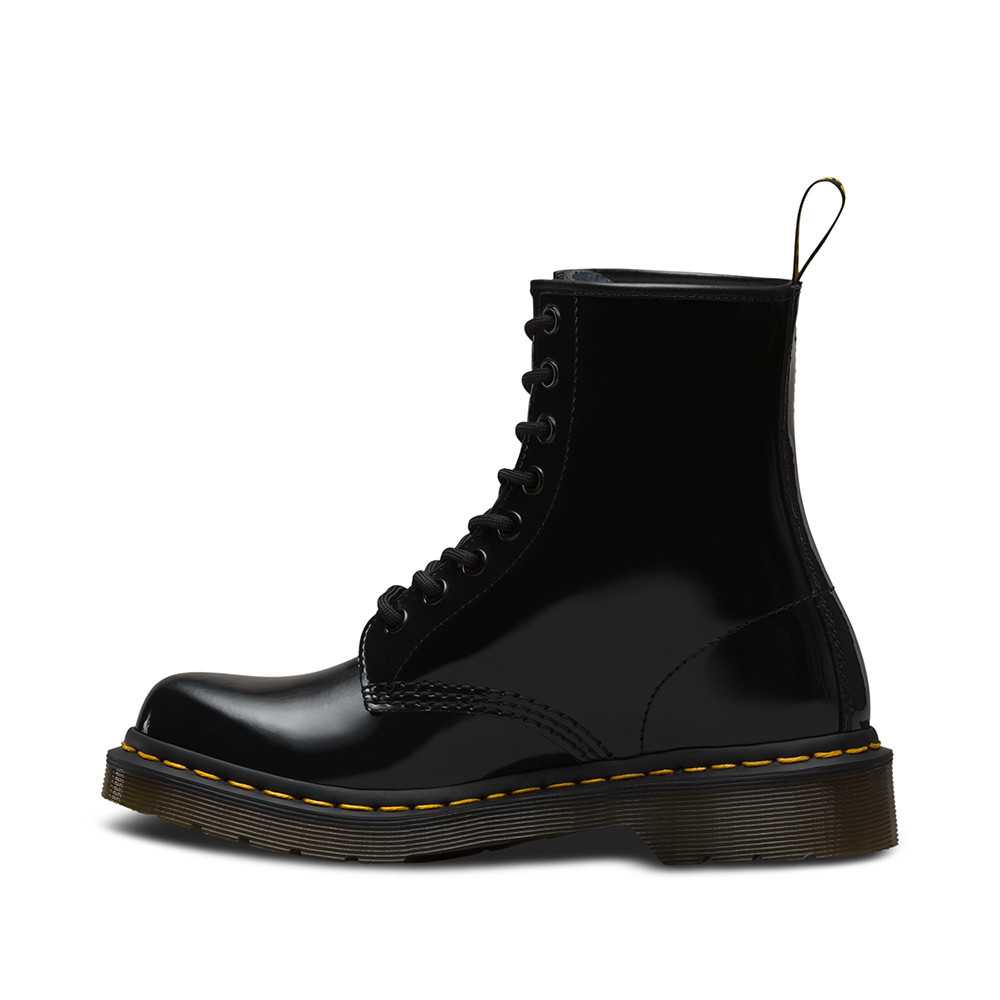 DR. MARTENS 1460 W Black Patent Lamper - Suffern