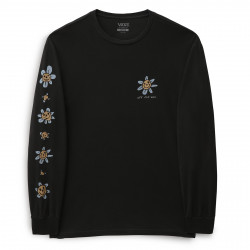 VANS, Trippy grin floral ls tee, Trippy grin floral black