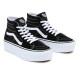 VANS, Sk8-hi tapered stackform, Black/true white