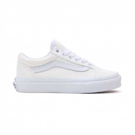 Old skool - Glitter white