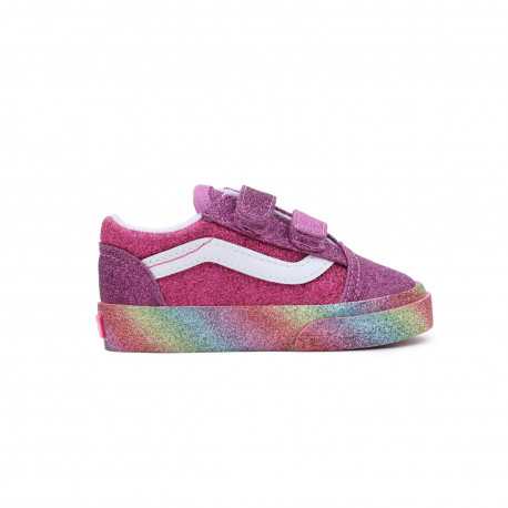 Old skool v - Glitter rainglow pink/multi