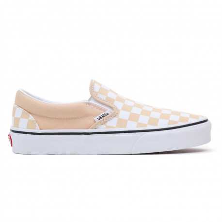 Classic slip-on color theory - Checkerboard honey peach
