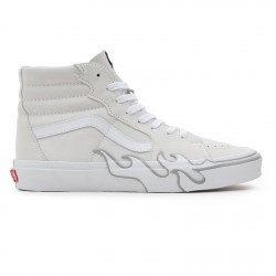 VANS, Sk8-hi flame suede, White/white