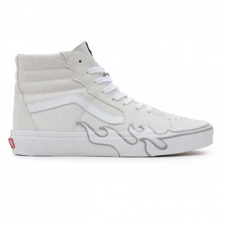 Sk8-hi flame suede - White/white