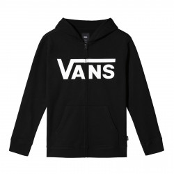 VANS, Vans classic zip hoodie ii boys, Black/white