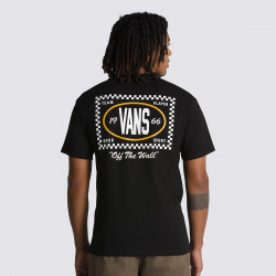 VANS, Team player checkerboard ss tee, Black-old gold