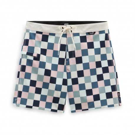 The daily check boardshort - Antique white