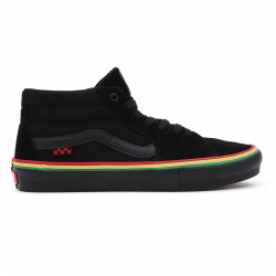 VANS, Skate grosso mid, Rasta black