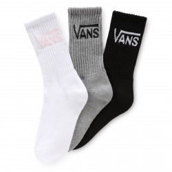 VANS, Classic crew wmns 6.5-10 3pk classic, White/grey heather