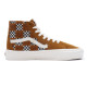 VANS, Sk8-hi tapered tufted check, Golden brown