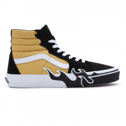 VANS, Sk8-hi flame, Black/yellow