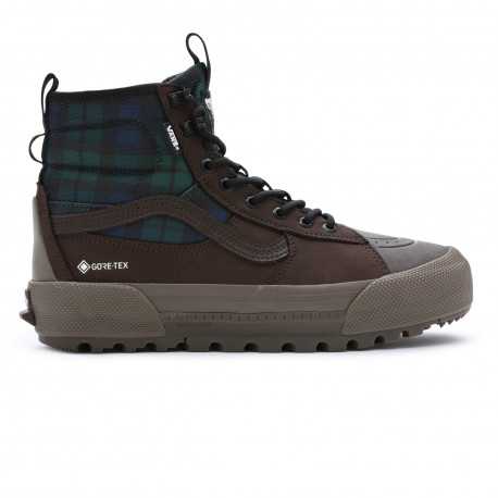 Sk8-hi gore-tex mte-3 tech plaid - Brown/green