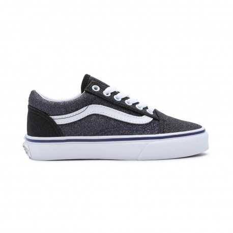 Old skool 2-tone - Glitter black/navy