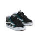 VANS, Sk8-mid reissue v, Metallic flame black/multi