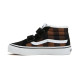 VANS, Sk8-mid reissue v plaid sherpa, Black/brown