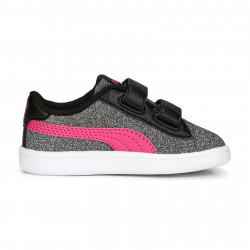 PUMA, Puma smash v2 glitz glam v inf, Puma black-glowing pink-puma white