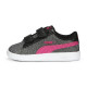 PUMA, Puma smash v2 glitz glam v inf, Puma black-glowing pink-puma white