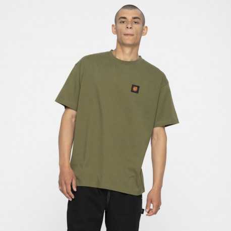 Classic label t-shirt - Moss