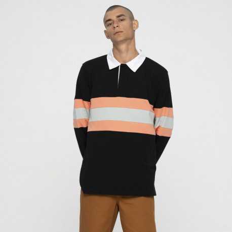 Vista strip l/s polo - Washed black