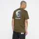 SANTA CRUZ, Cosmic bone hand t-shirt, Uniform green