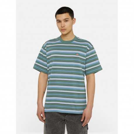 Glade spring tee ss - Hrzntl yd stripe coronet