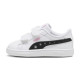 PUMA, Inf puma smash 3 dance v, Puma white-puma black-pink lilac