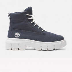 TIMBERLAND, Greyfield mid lace up boot, Dark blue canvas
