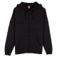 SANTA CRUZ, Tonal strip panel zip hood, Black