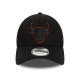 NEW ERA, Metallic outline 9forty chibul, Blk